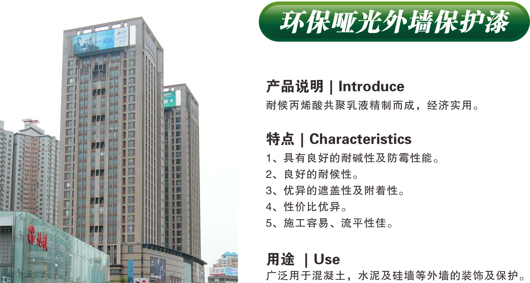 環保啞光外墻保護漆